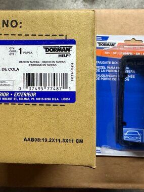 Dorman 77487 Tailgate Handle + 76108 Bezel Chevy S10 GMC Sonoma